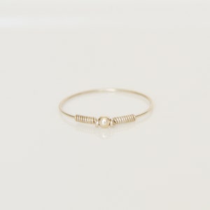Thin minimalist silver ring image 4