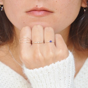 Thin minimalist silver ring image 1