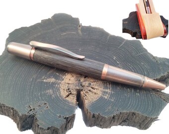 Copper pen, 7th anniversary gift, ballpoint pen, wooden pen, wood pen, custom pen, 5th anniversary gift, Irish bog oak, wooden gift, Irish