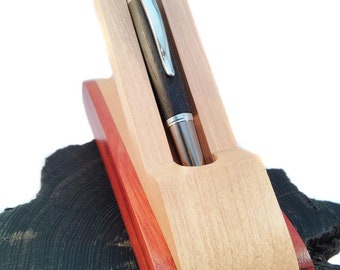 Personalized wooden pen gift for him. Irish bog oak and pewter.