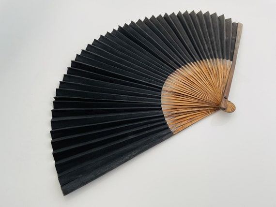 Vintage Chinese Hand Fan / Hand Painted Chinese C… - image 7