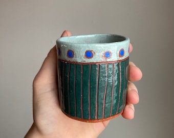 Patterned espresso cup