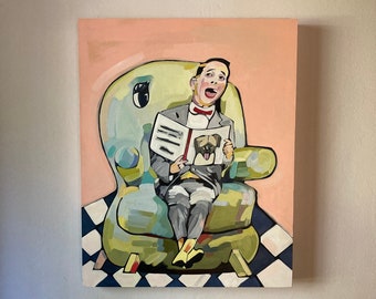 Large Peewee Herman Limited Edition Print