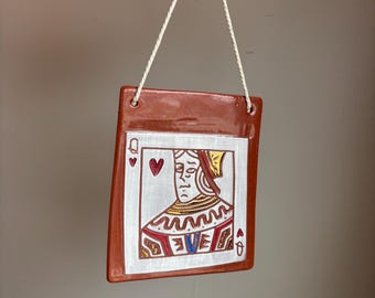Queen of hearts decorative sign