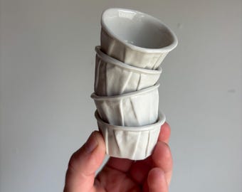 Porcelain fast food style ramekin