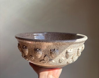 Speckled strawberry mixing bowl