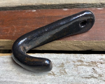 Sparkly black ceramic wall hook