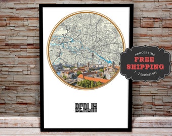 City map - BERLIN, City view, DEUTSCHLAND, GERMANY