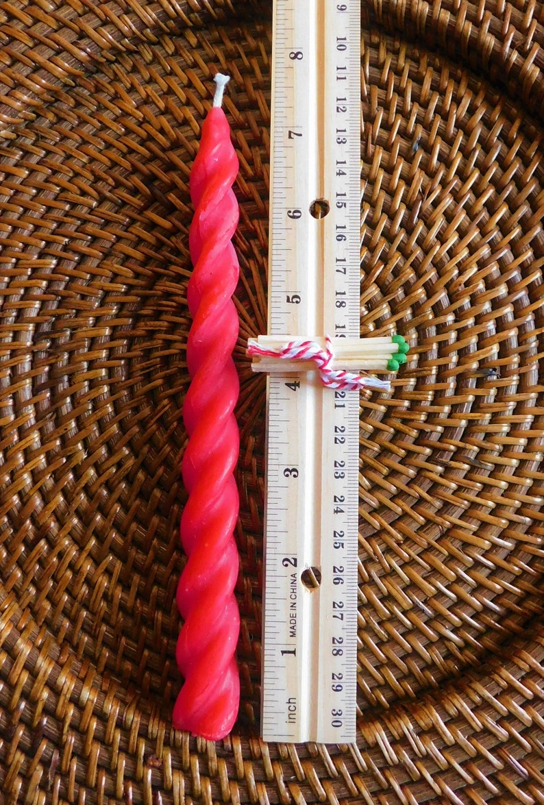 Kwanzaa Twist Taper Beeswax Candle Set of 7 or 28 Spiral Etsy