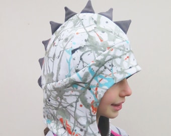 Dinosaur Hat Sewing Pattern for kids and teenagers, Unicorn Hat, Fleece Hat Pattern PDF