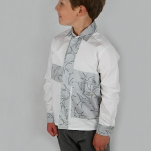 Boys Shirt Sewing Pattern PDF, Boys Dress Shirt,  Sewing Patterns for Boys, Girls Blouse Sewing Pattern, Peter Pan Collar, Sensory Kids