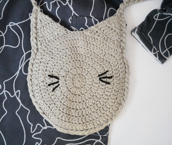 crochet cat bag