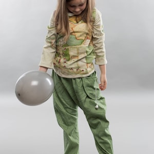 Kids Harem Pants Pattern PDF, harem pants for boys and girls, MC Hammer pants