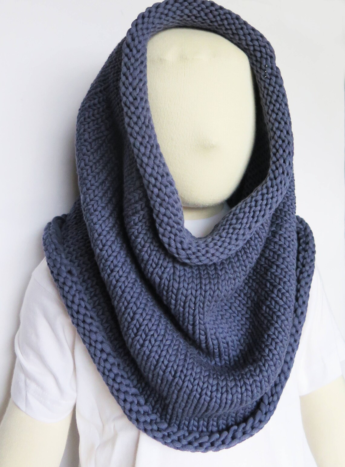 Chunky Knit Cowl Knitting Pattern Cowl Pattern PDF Childs Cowl Cowl