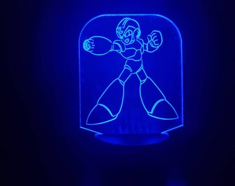 Mega Man Bedroom Light - Room Decor - Megaman Gifts