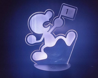 Mr Game And Watch Led Night Light | Desk Lamp | Gameroom | Nintendo