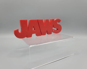 JAWS Movie Shelf Display Logo | Horror Film Collection | Jaws Shark Movie
