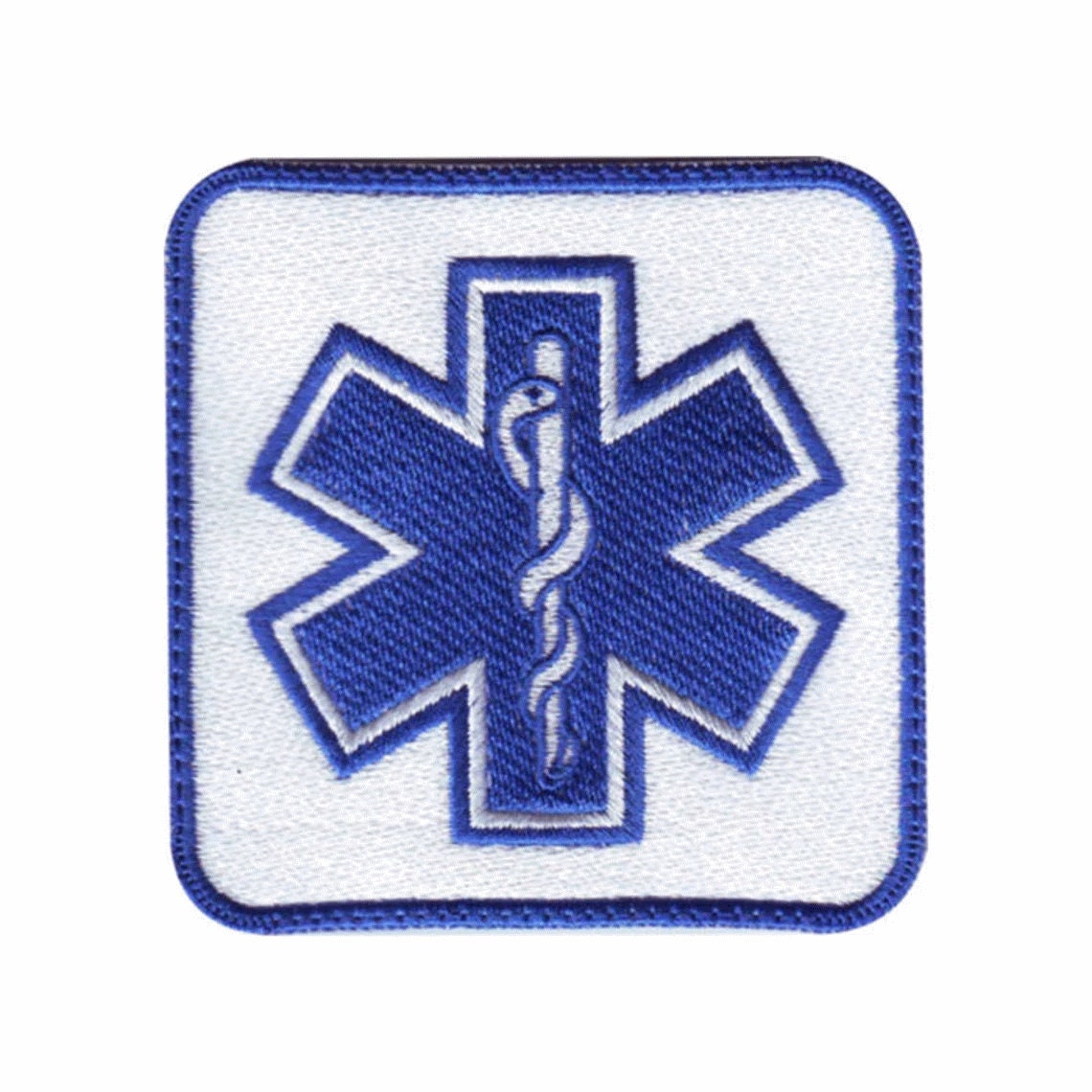 EMS EMT Red Star Of Life Patch (3 Inch) Velcro First Aid Badge –  karmapatch.com