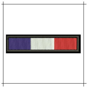 Embroidered badge France size 9 cm by 2 cm