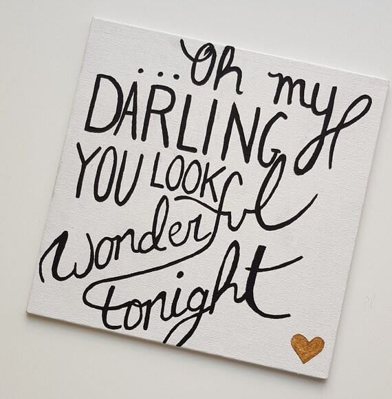 Darling You Look Wonderful Tonight Personalised Song Etsy