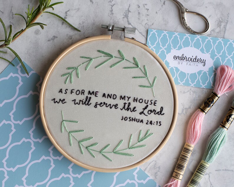 Christan Bible Verse Embroidery Pattern. PDF Digital Download. Etsy