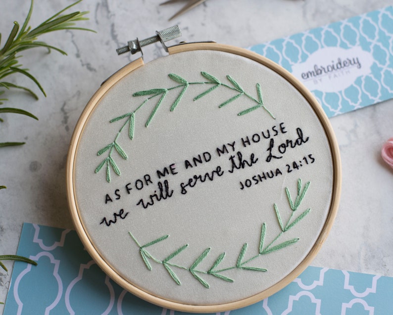 Christan Bible Verse Embroidery Pattern. PDF Digital Download. Etsy