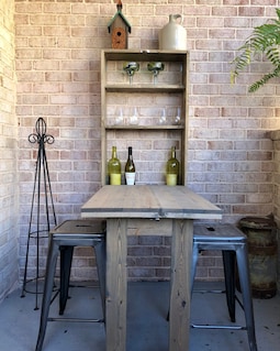 Wall Mounted Bar Work Table 24" X 48" 16-Gauge 304 Stainless Steel Wall Mounted Table With 1/2"  Backsplash Regency