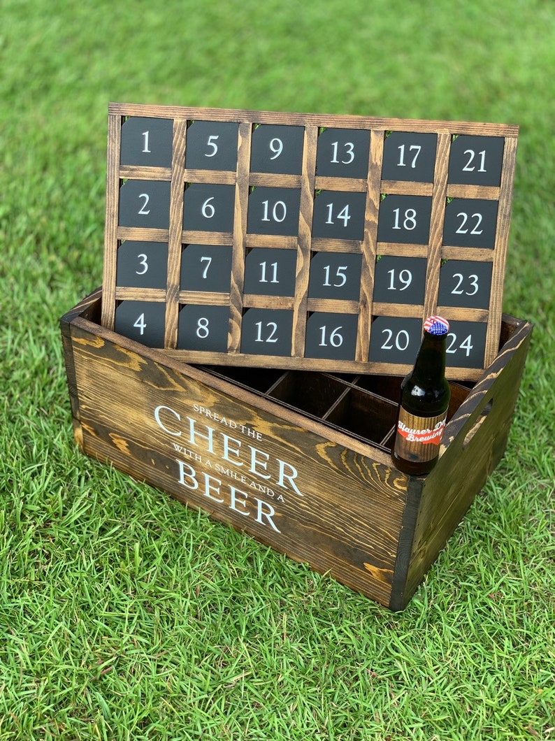 DELUXE 24pack 12 Oz. Beer Advent Calendar Crate Wine Advent Etsy
