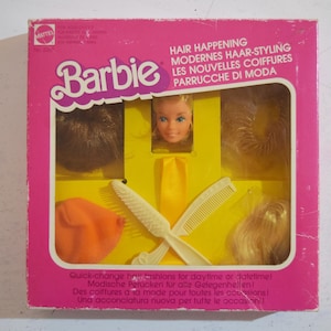 Rare Vintage European Exclusive Superstar Hair Happening Barbie Set NRFB