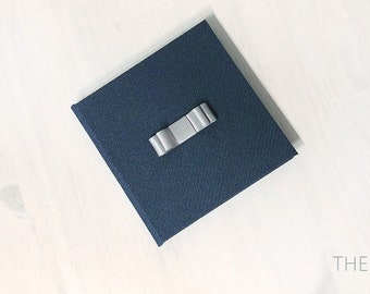 packaging for usb with photo frame - wedding usb case - usb folio case - usb box - handmade - ribbon on cover