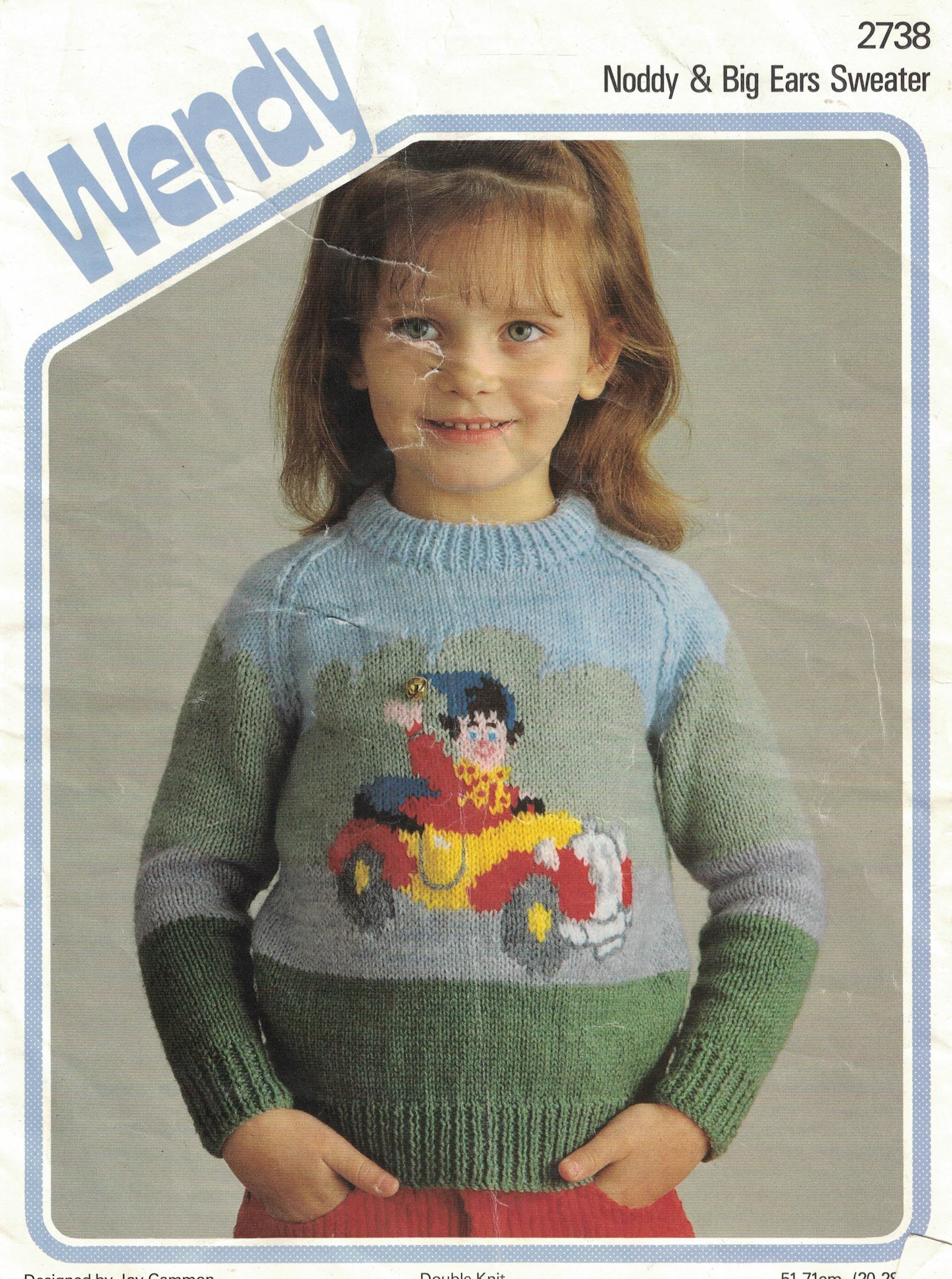 Vintage WENDY Knitting Pattern for a Childrens Noddy and Big Etsy