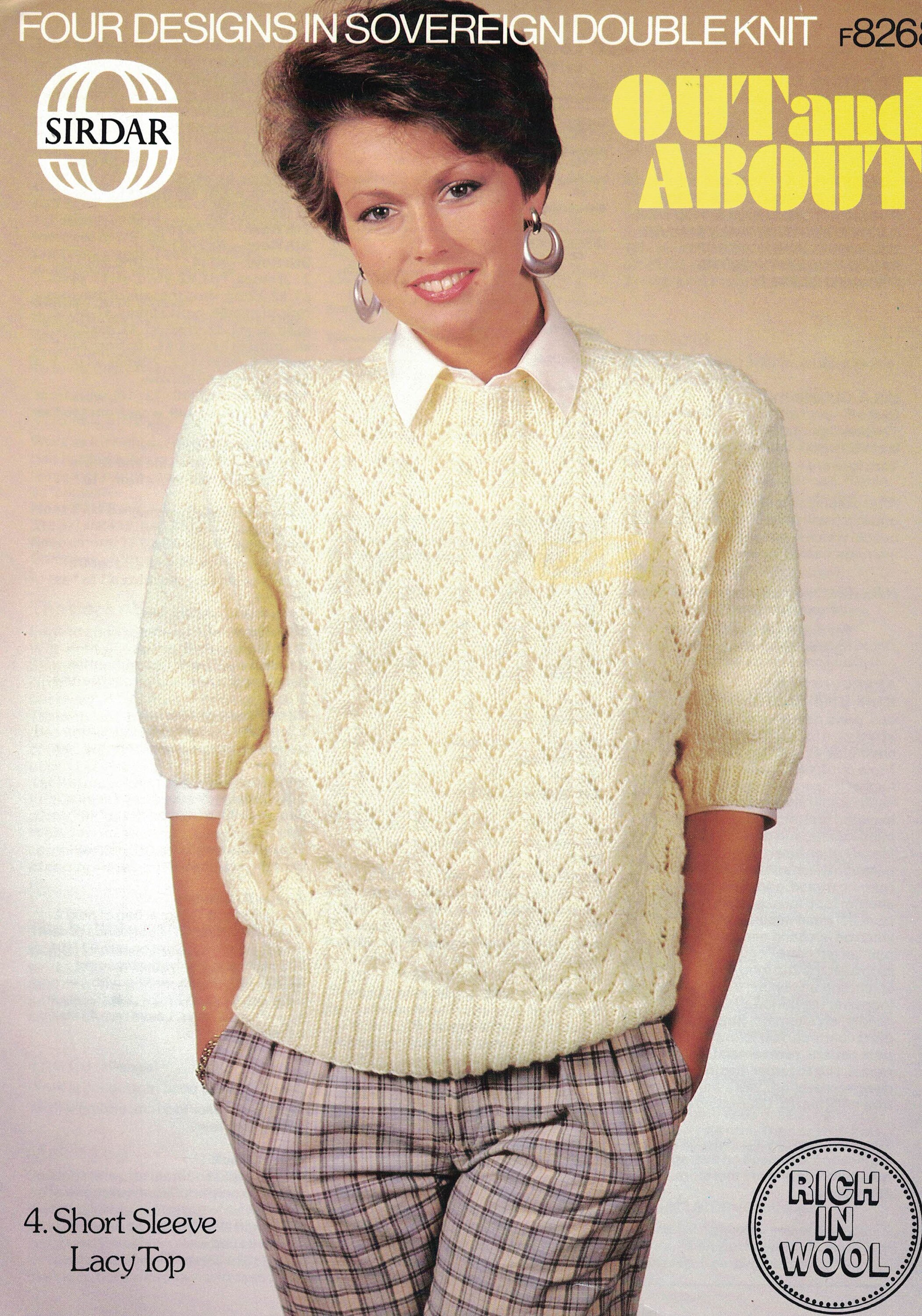 Vintage SIRDAR Knitting Pattern for 4 Ladies Tops and Sweaters Etsy
