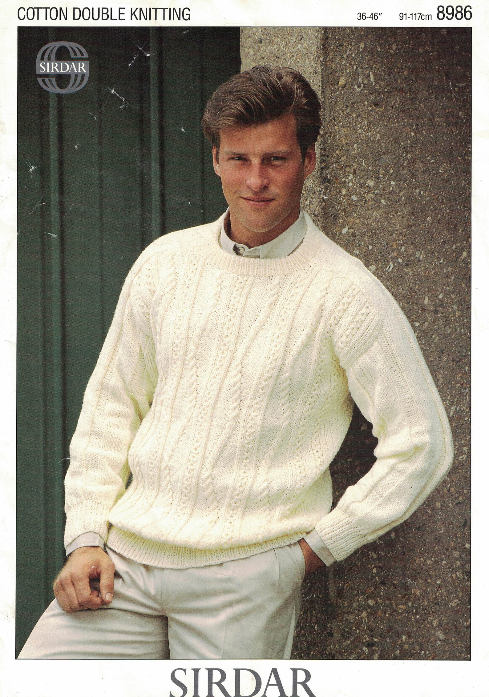 Vintage SIRDAR Knitting Pattern for a Mans Sweater No 8986 | Etsy