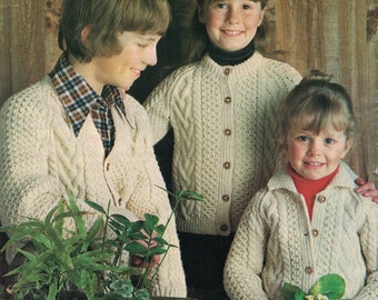 sunbeam aran knitting patterns