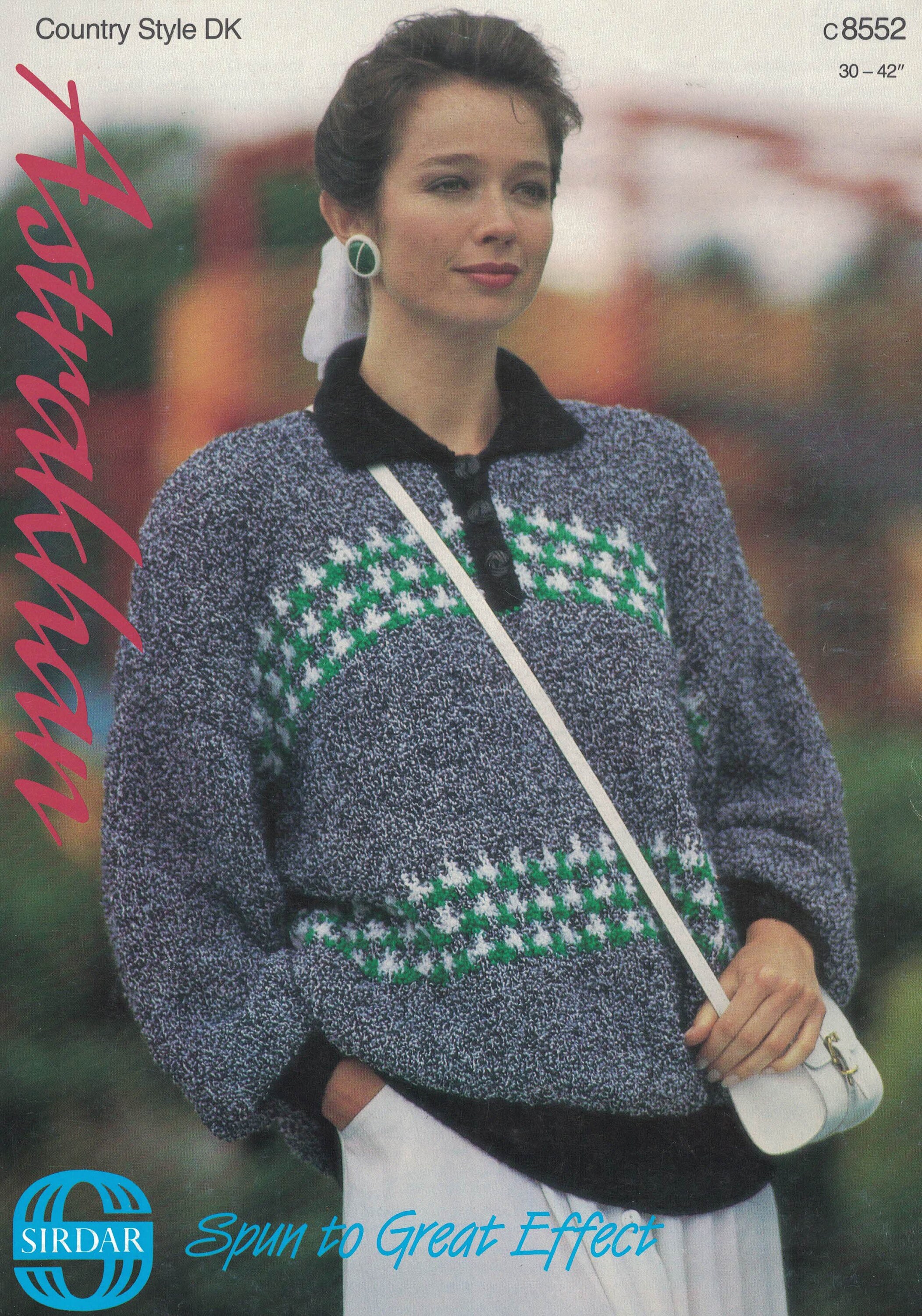 Vintage SIRDAR Knitting Pattern for a Ladies Collared Sweater Etsy