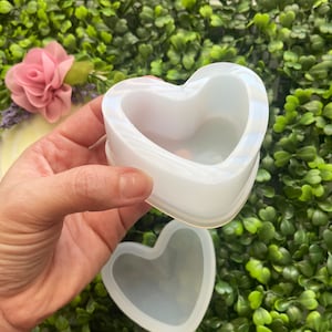 Silicone Heart Box Mold/Great for resin/epoxy/Jewelry Box/Reusable