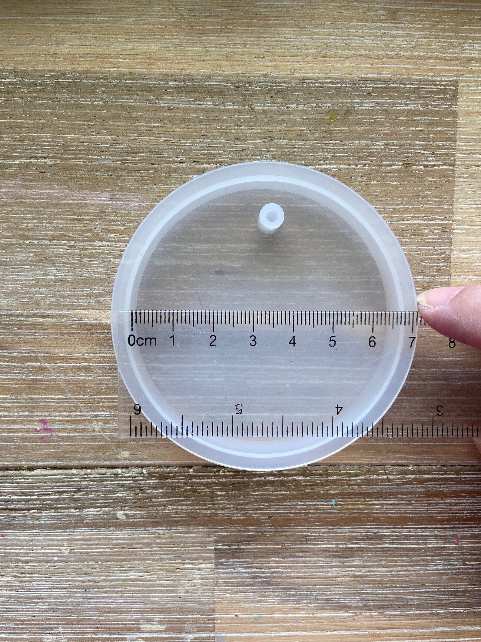 Circle Mold with hole Keychain mold resin/epoxy mold Etsy