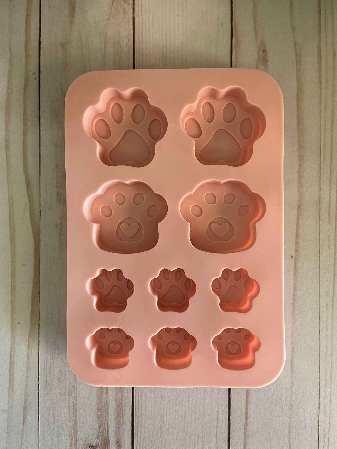 Silicone Dog Paw Mold Two Different Sizes Reusable Keychain Etsy