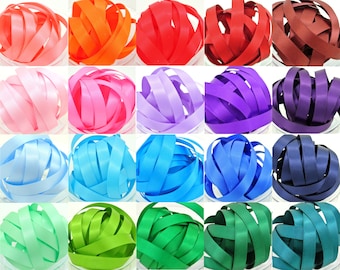 16mm Double Sided Satin Ribbon Premium Quality - 5m Length