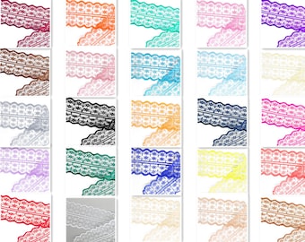 Vintage Style Lace Ribbon – 47mm Scalloped Edge Trim, 2 Meters