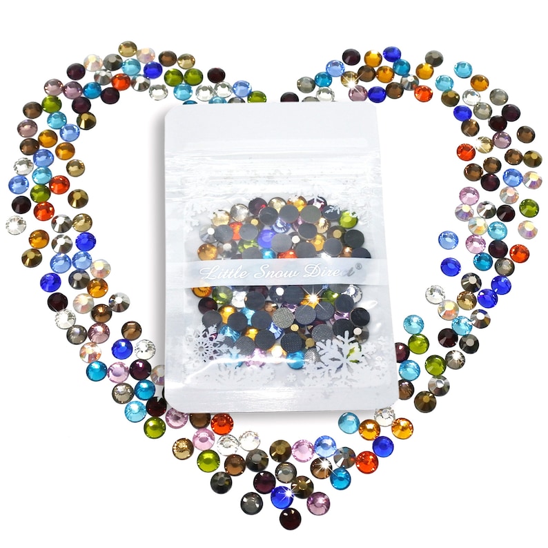 DMC Hot Fix Rhinestones, Flat Back Glass Crystals, Craft Beads (2-6mm) 画像 3