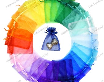 10 x Premium Organza Favour Bags Wedding Party XMAS Gift Candy Jewellery Pouch