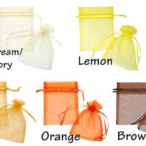 10 x Premium Organza Favour Bags Wedding Party XMAS Gift Candy Jewellery Pouch image 4