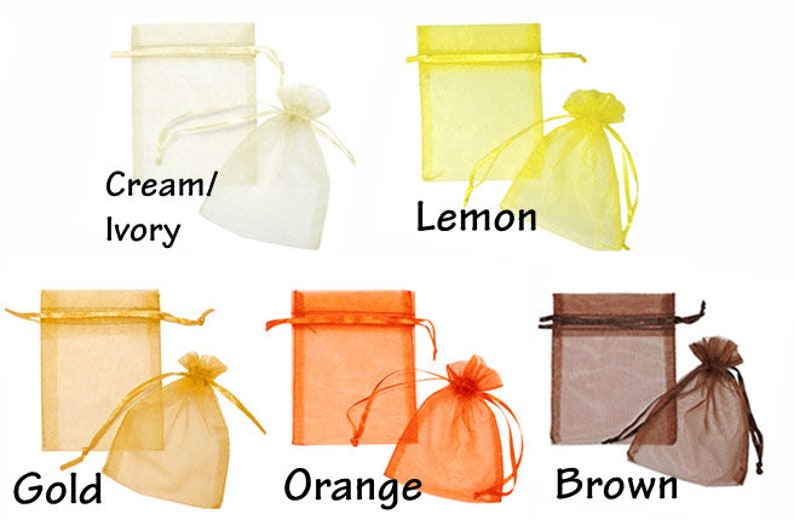 10 x Premium Organza Favour Bags Wedding Party XMAS Gift Candy Jewellery Pouch image 4