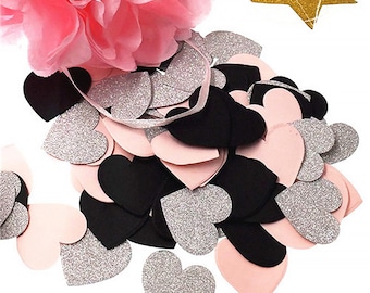 Glitter Heart Table Confetti - Wedding, Birthday Party Decorations