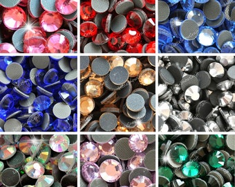 DMC Hot Fix Rhinestones, Flat Back Glass Crystals, Craft Beads (2-6mm)