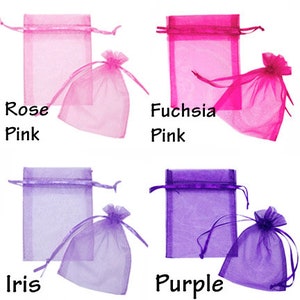 10 x Premium Organza Favour Bags Wedding Party XMAS Gift Candy Jewellery Pouch image 3