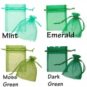 10 x Premium Organza Favour Bags Wedding Party XMAS Gift Candy Jewellery Pouch image 6