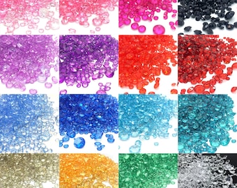 3500pcs Scatter Diamonds, 3 Mixed Sizes Table Crystals, Wedding & Party Decoration, Confetti