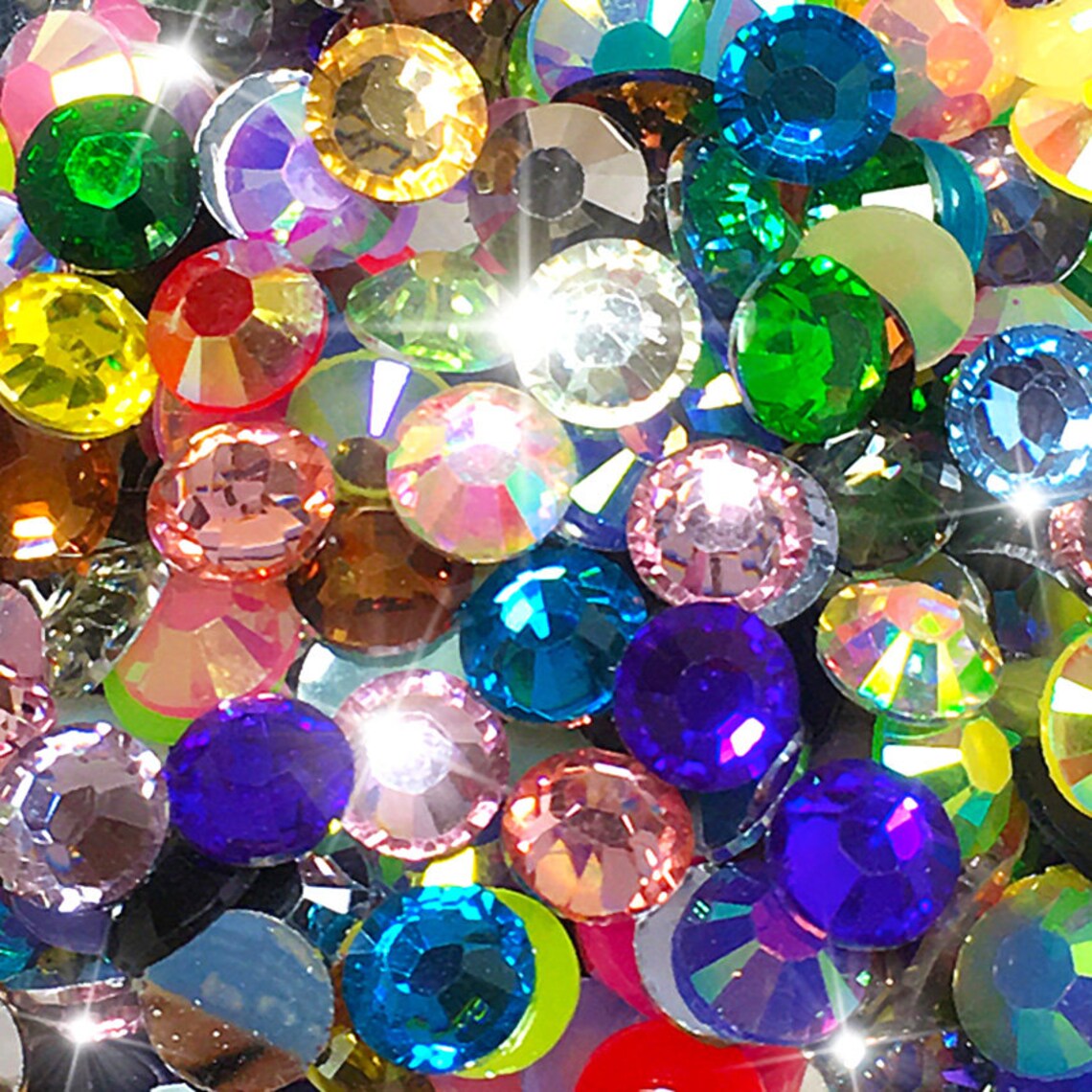 1000 Resin & Jelly Rhinestones 26mm Flat Back Diamante Gems Etsy UK